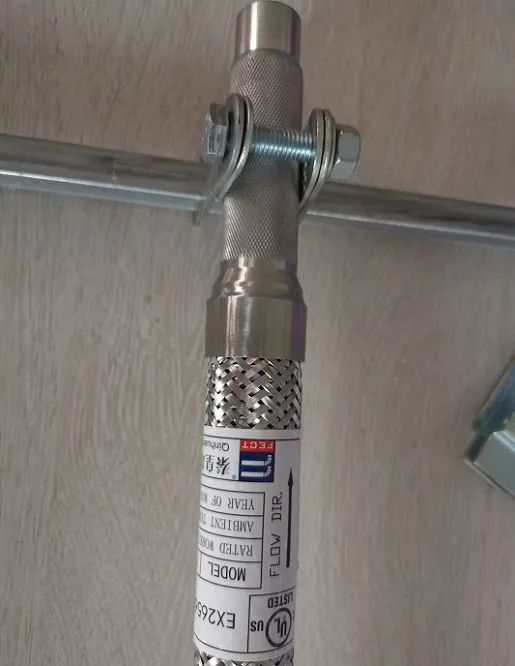 Flexible Sprinkler Hose With Fittings And Anchoring System For Fire Protection Service